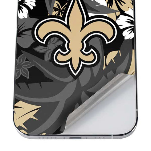 NFL New Orleans Saints Tropical Print iPhone 12 Pro Max Skin